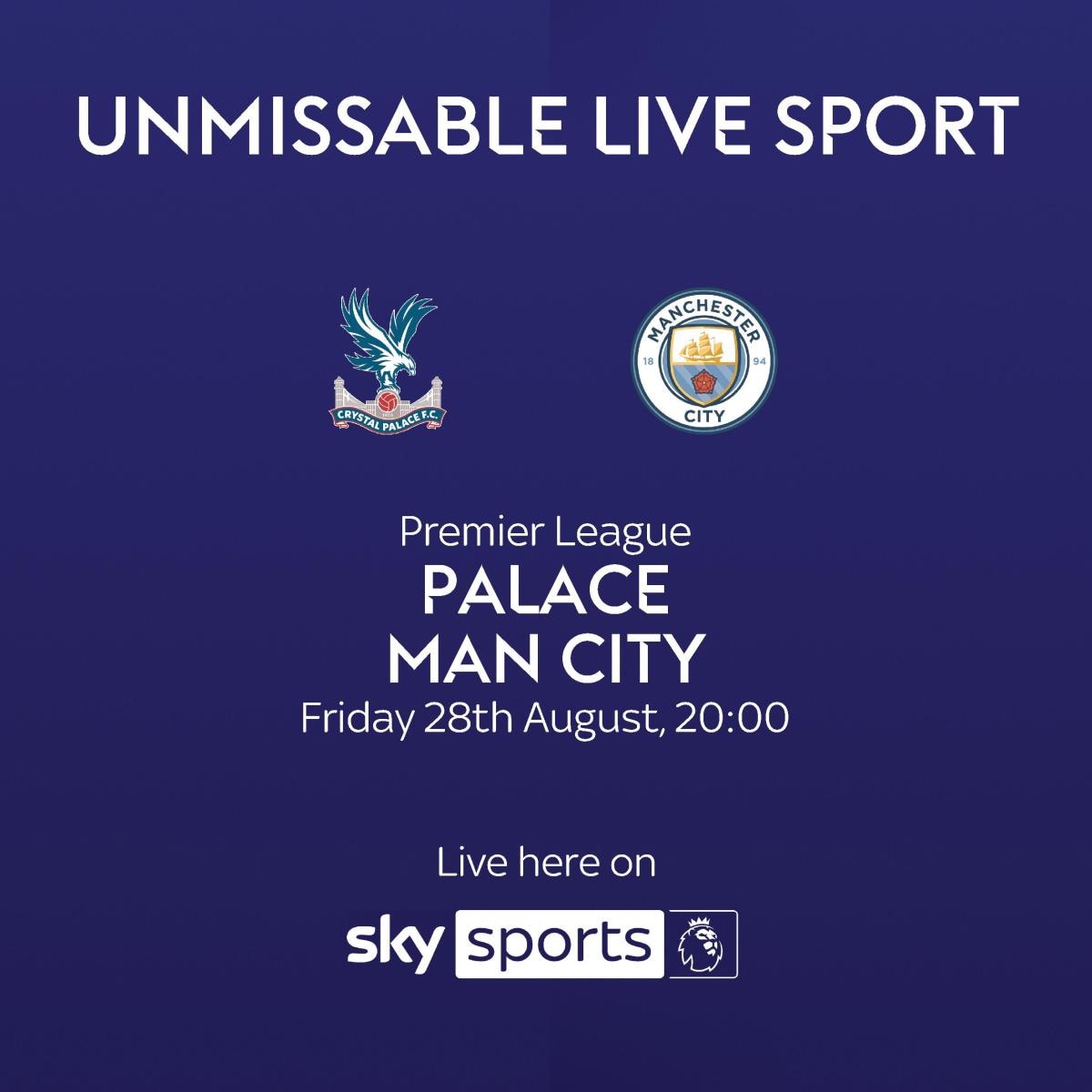 Premier League - Palace Vs. Man City