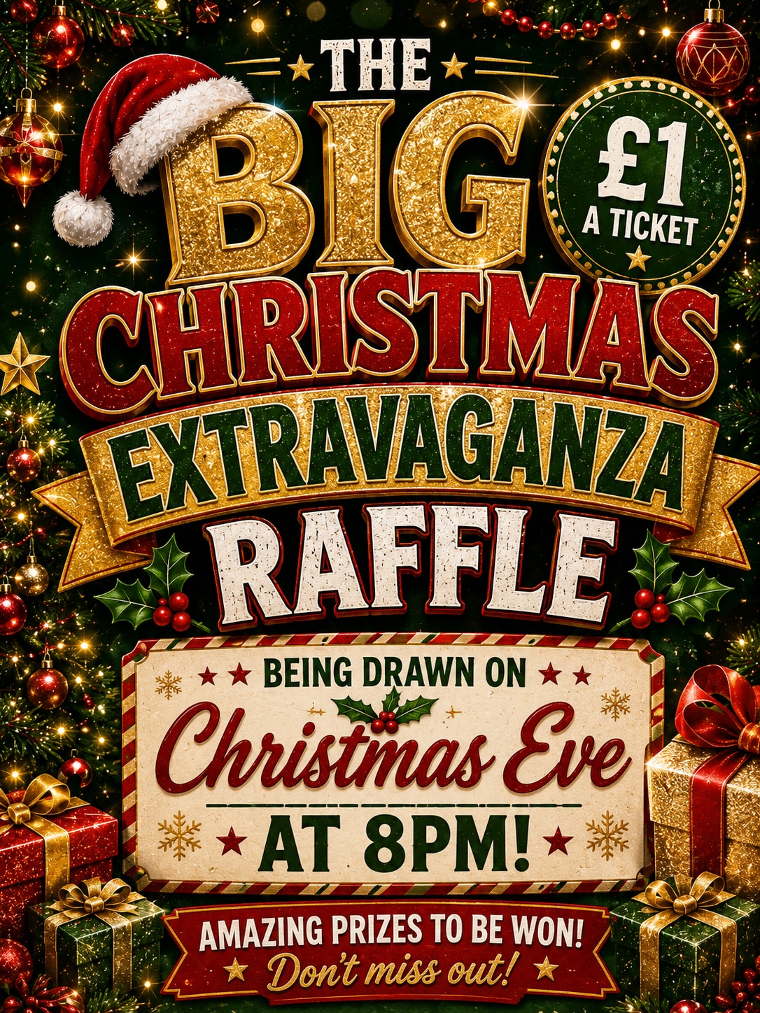 THE BIG CHRISTMAS EXTRAVIGANZA RAFFLE DRAW