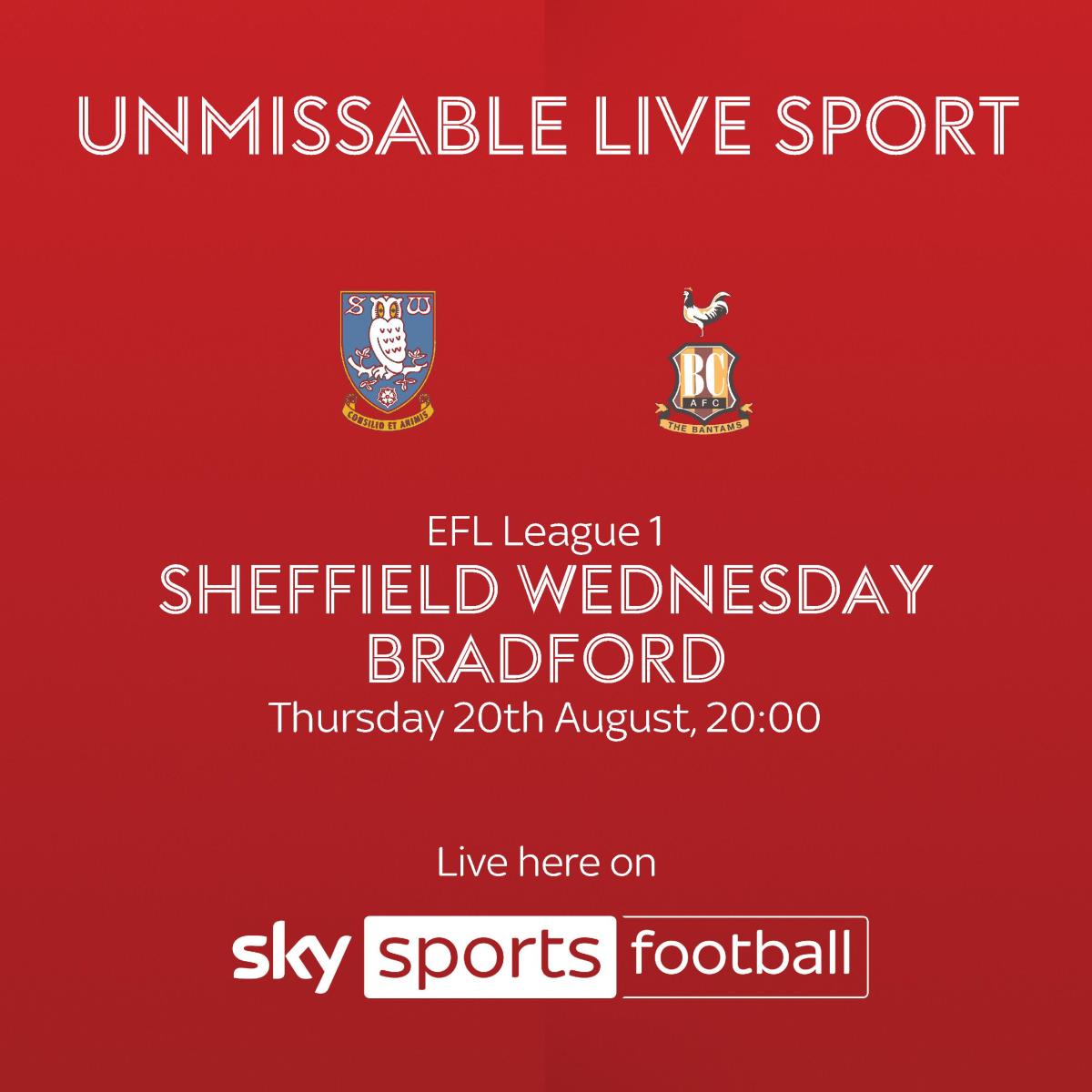EFL League 1 - Sheffield Wednesday Vs. Bradforf