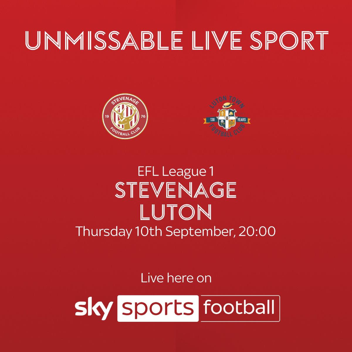 ⚽️ Stevenage V Luton ⚽️