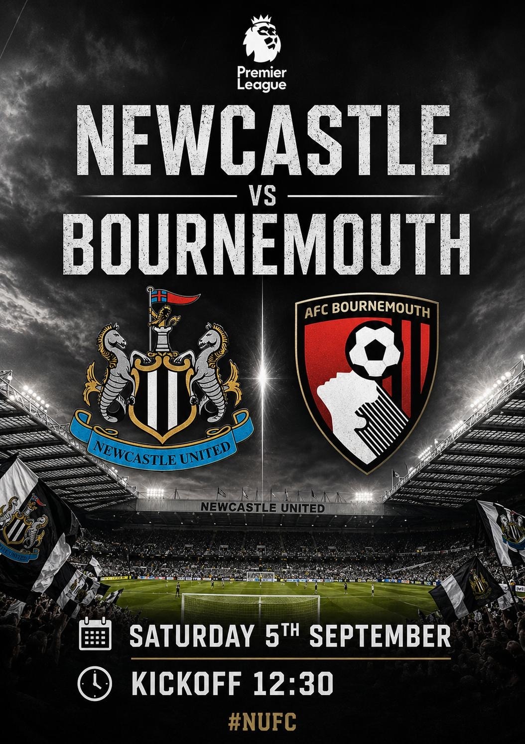 Newcastle v Bournemouth  