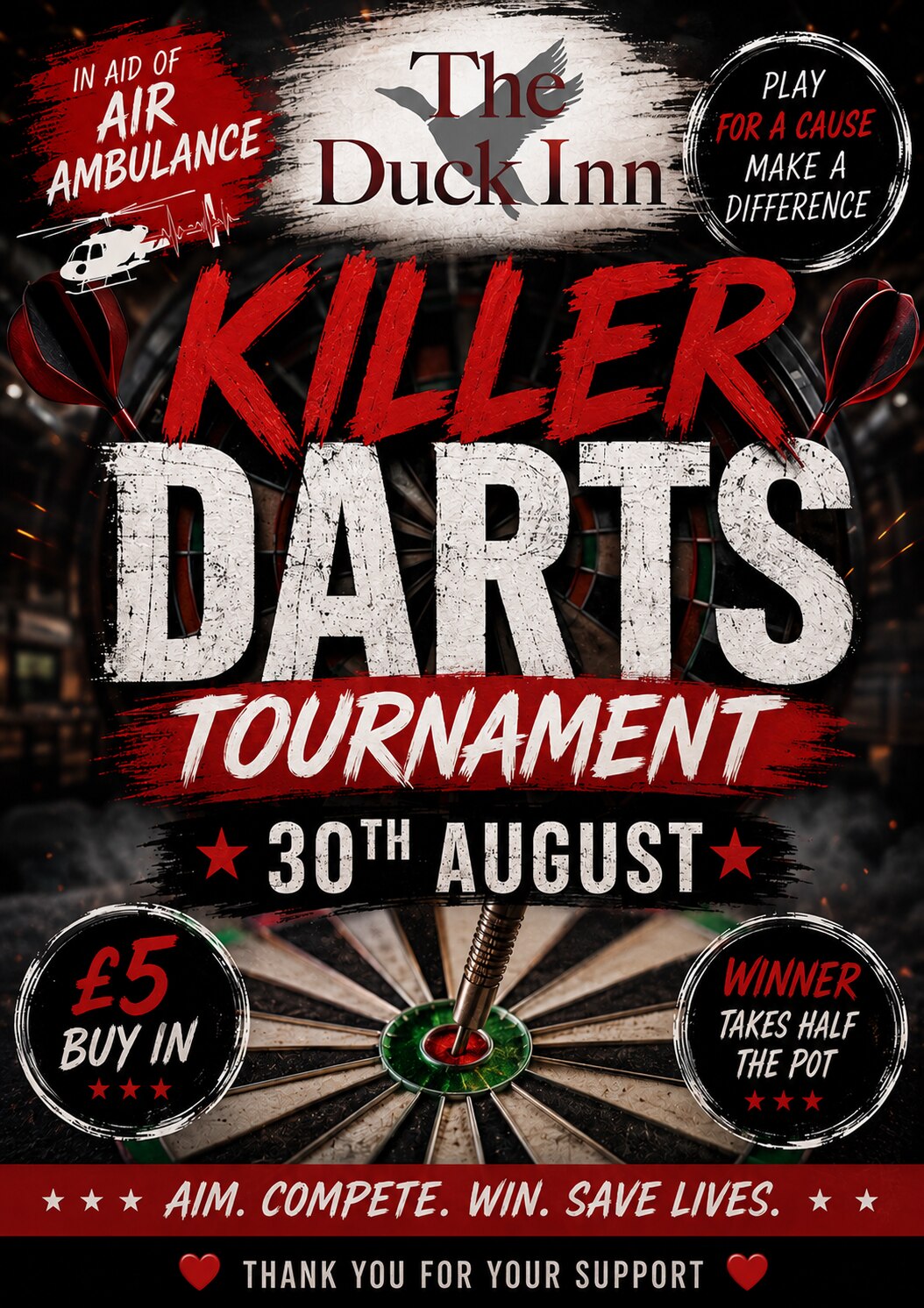 Killer darts tournament