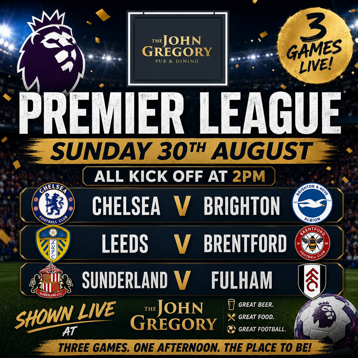⚽️ 3 Action Packed Games ⚽️