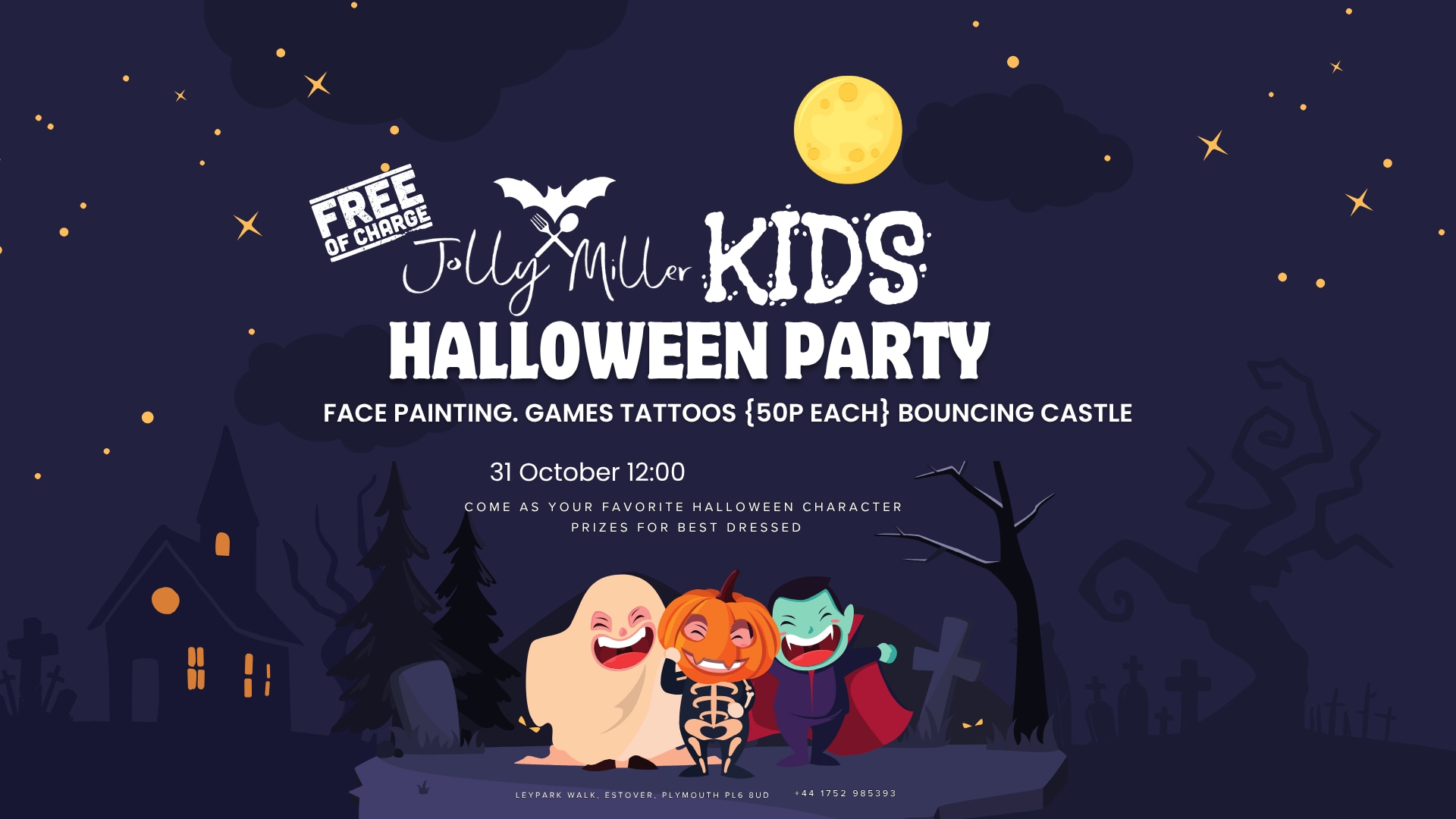 Kid's Halloween Party Saturday, 31st October @ 12:00 PM