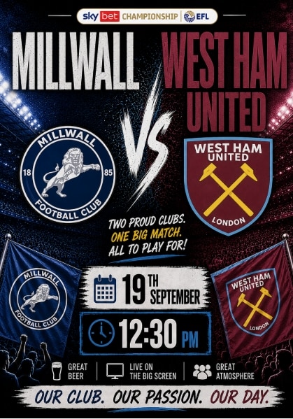 Millwall vs West Ham 