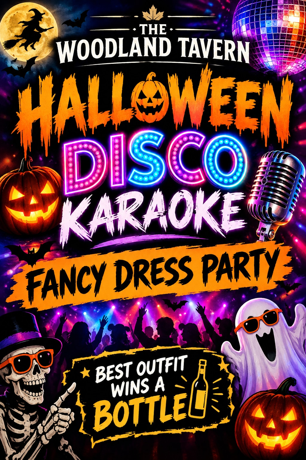 Halloween fancy dress disco  