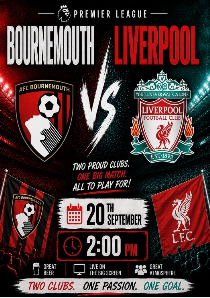Bournemouth vs Liverpool 
