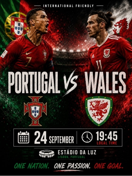Portugal vs Wales 