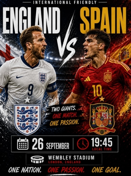 England vs Spain 