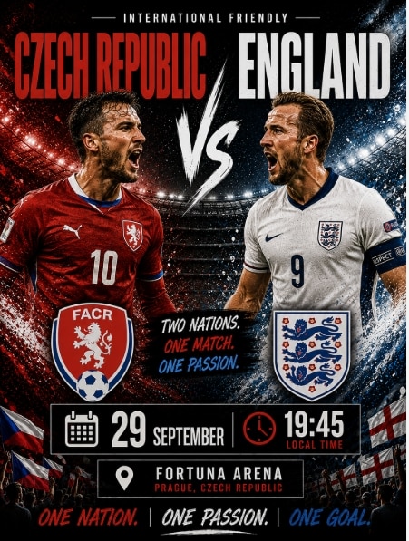 Czech Republic vs England 
