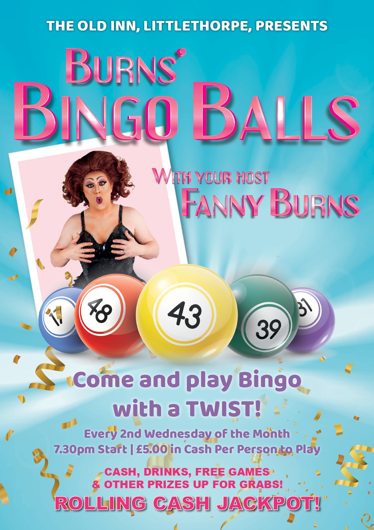 🔥 BURNS' BINGO BALLS with your Host Fanny Burns! 🔥