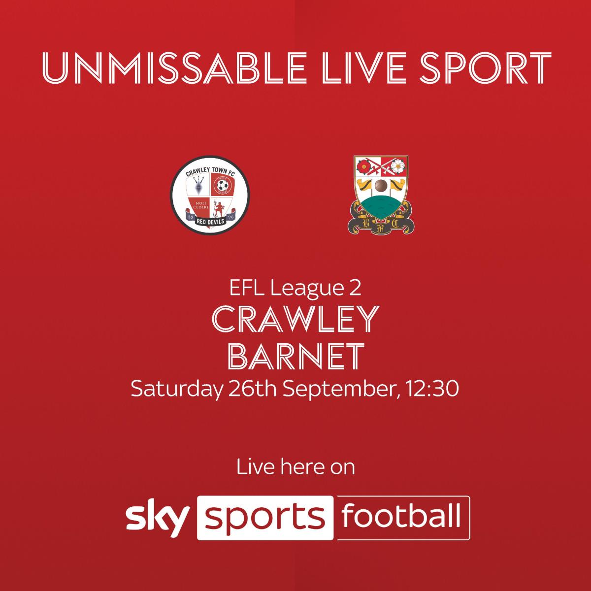⚽🔥 EFL LEAGUE TWO: CRAWLEY TOWN 🆚 BARNET 🔥⚽