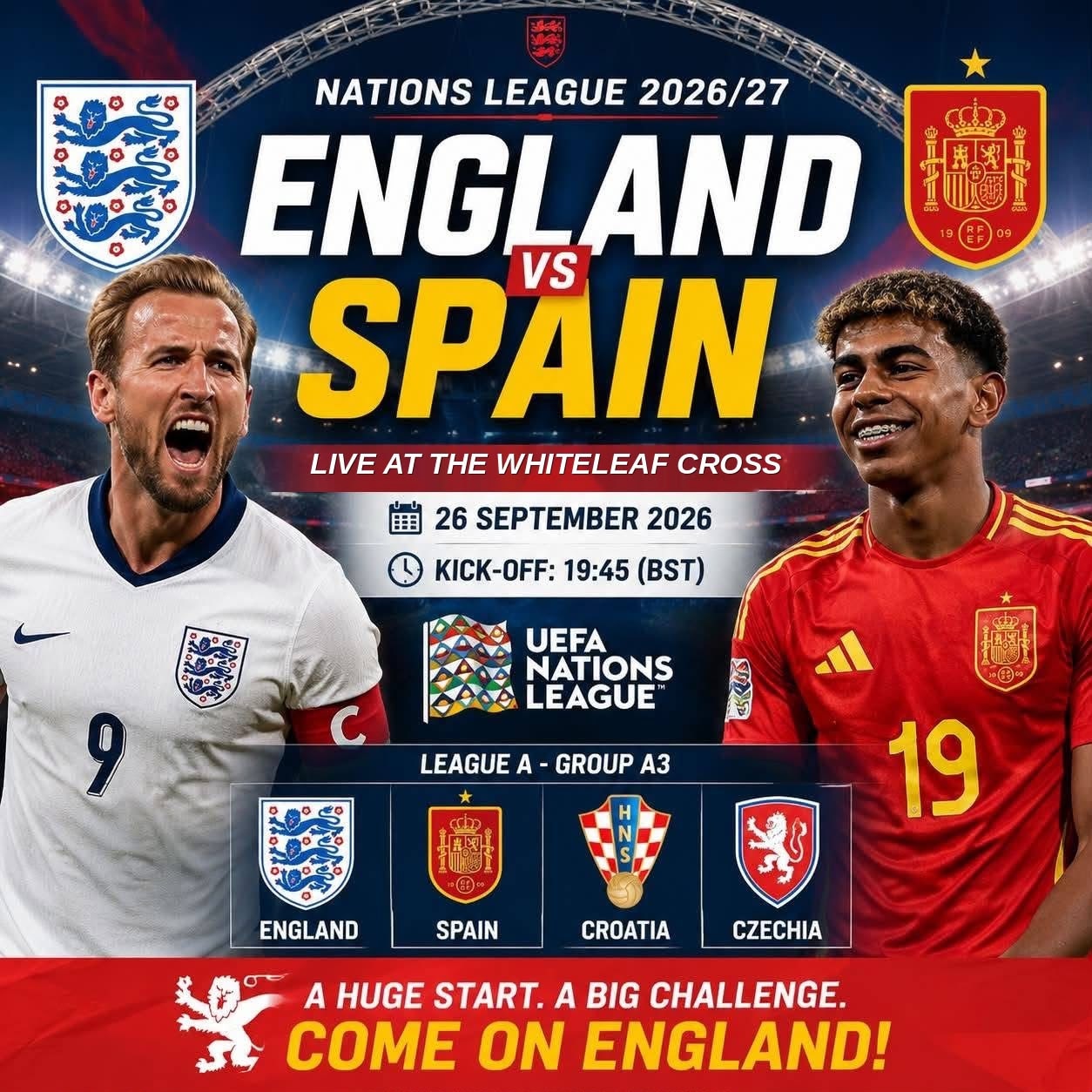 England v Spain