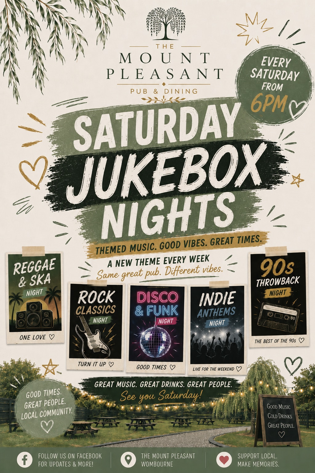 Saturday Themed Jukebox Night