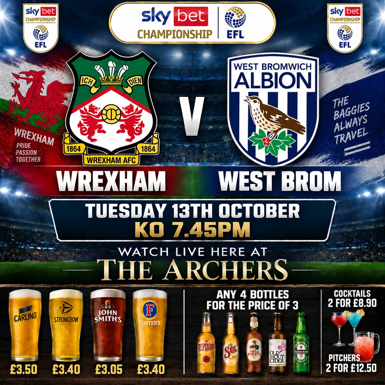 Wrexham v West Brom
