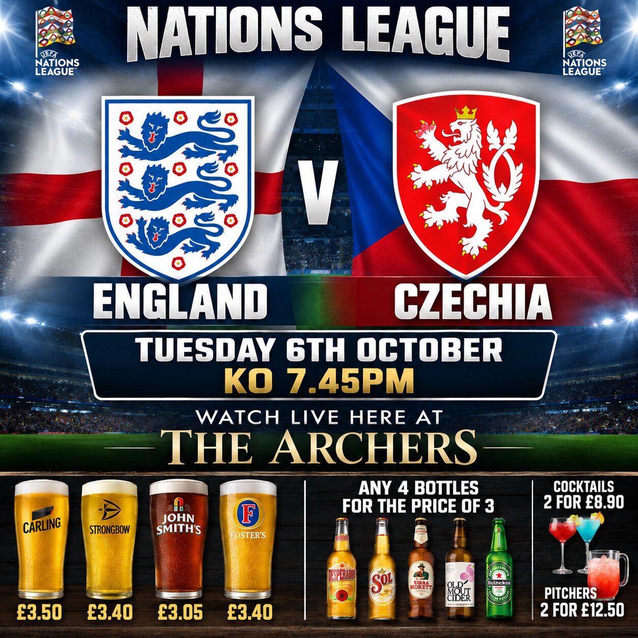 England v Czechia