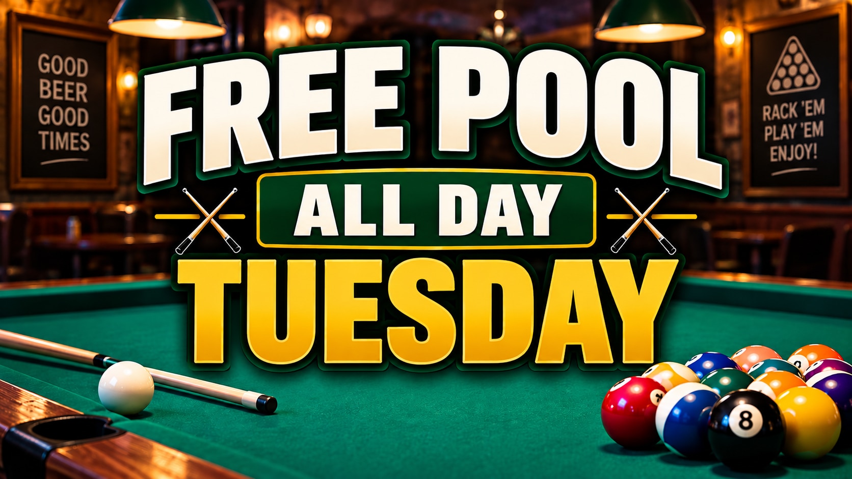 Free Pool Every Tuesday