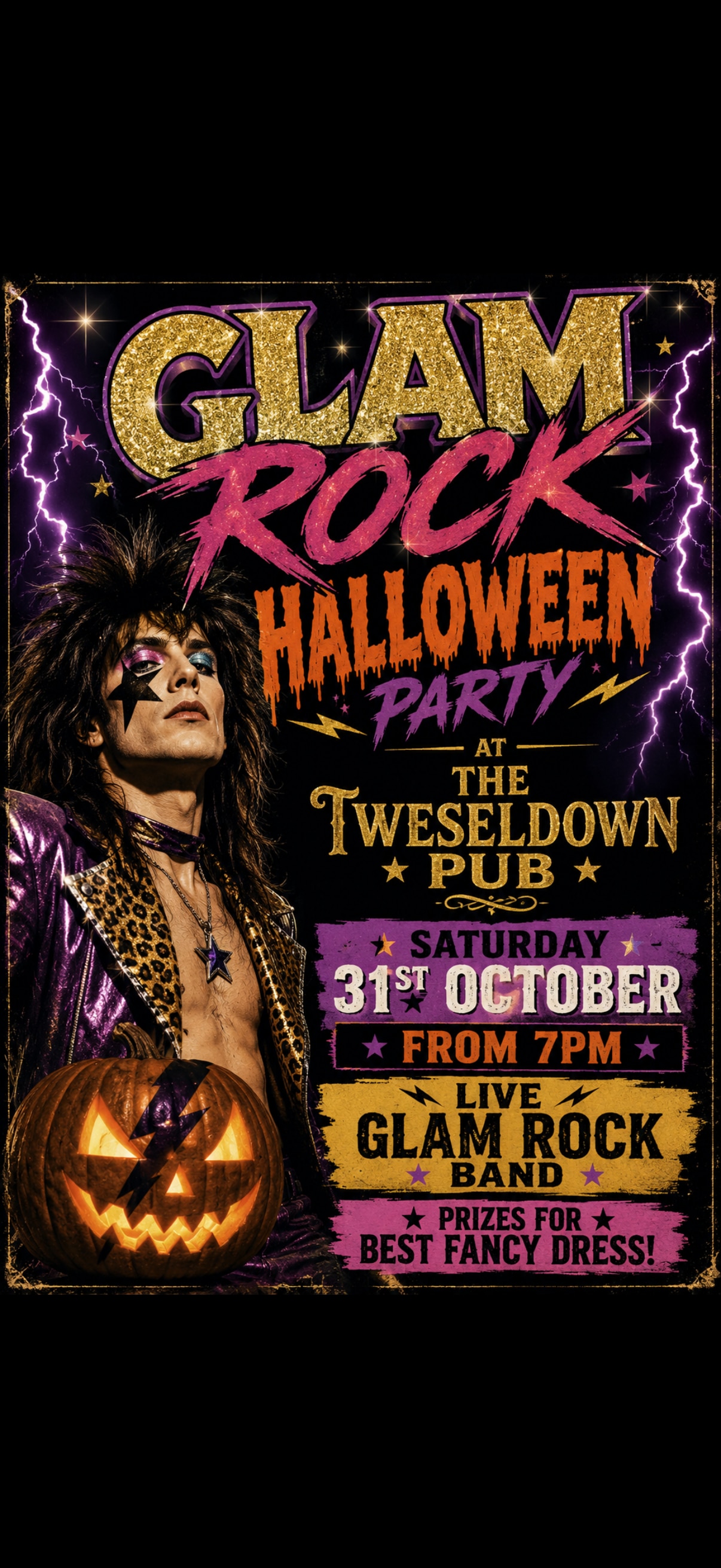 Glam Rock Halloween Party