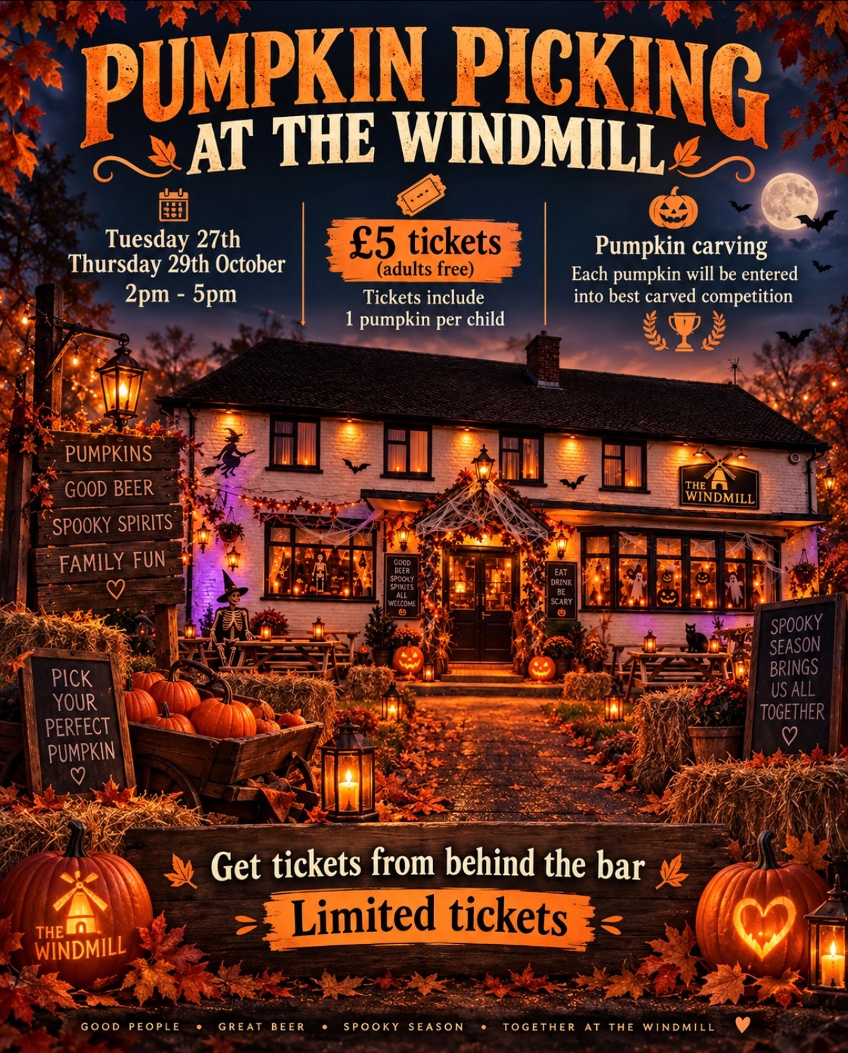PUMPKIN PICKING at the Windmill