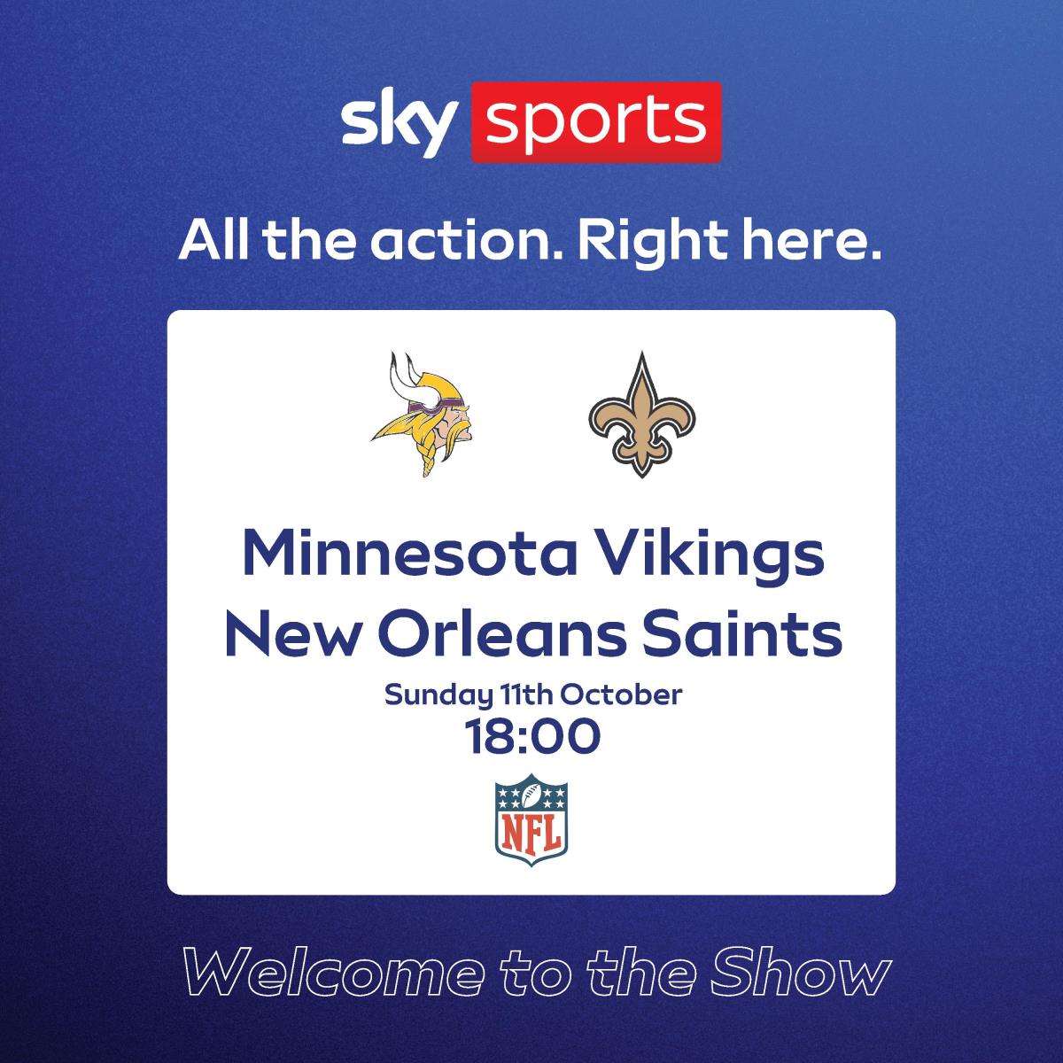 Minnesota Vikings vs New Orleans Saints – Live at The Queen Victoria