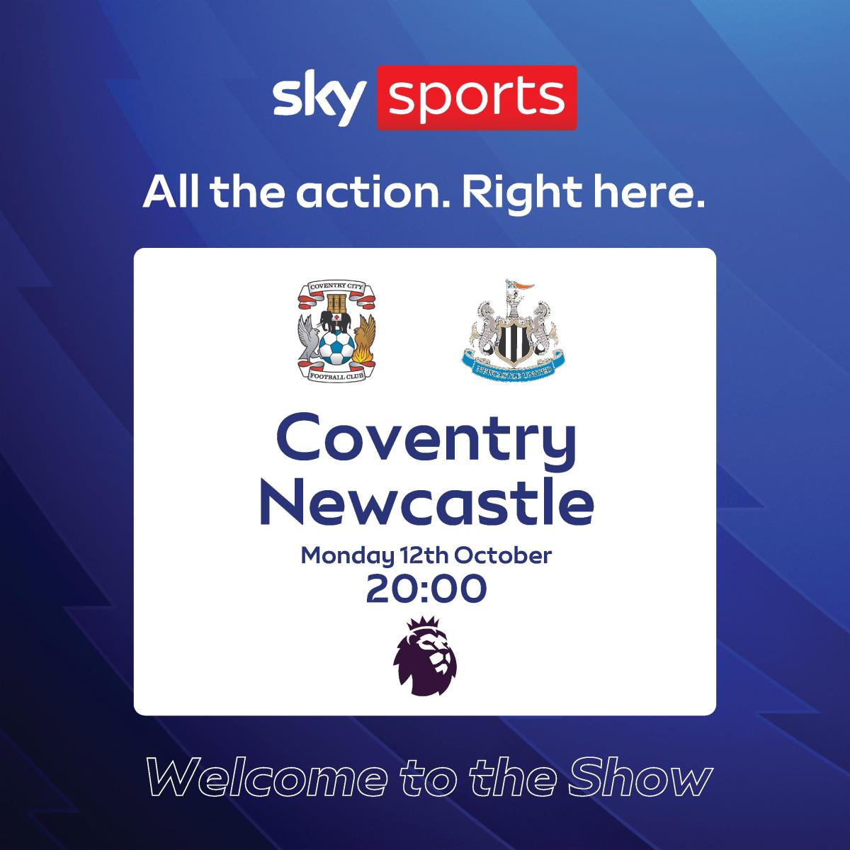 Coventry City vs Newcastle United – Live at The Queen Victoria