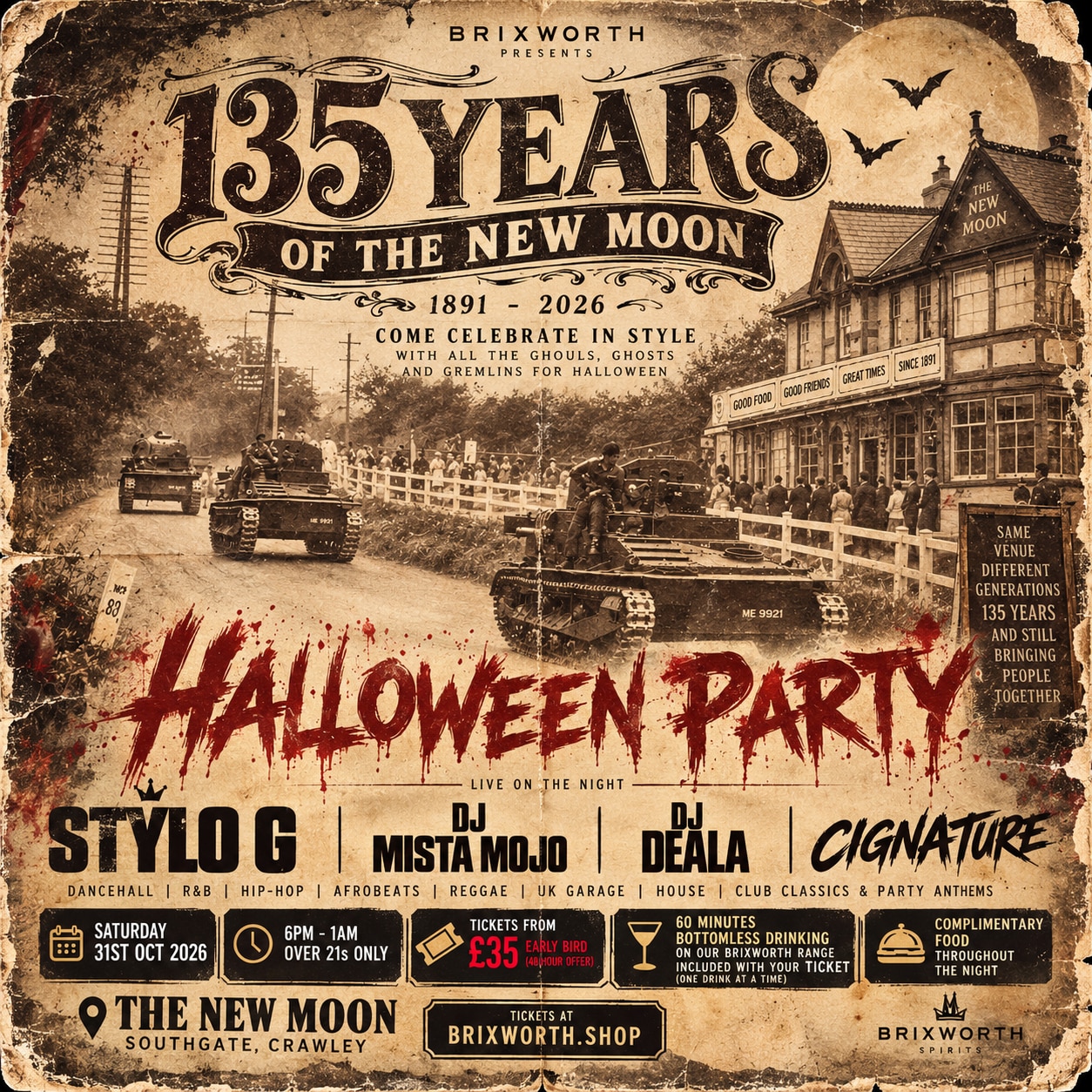 🎃 135 YEARS. ONE HUGE HALLOWEEN PARTY. 🌙🔥