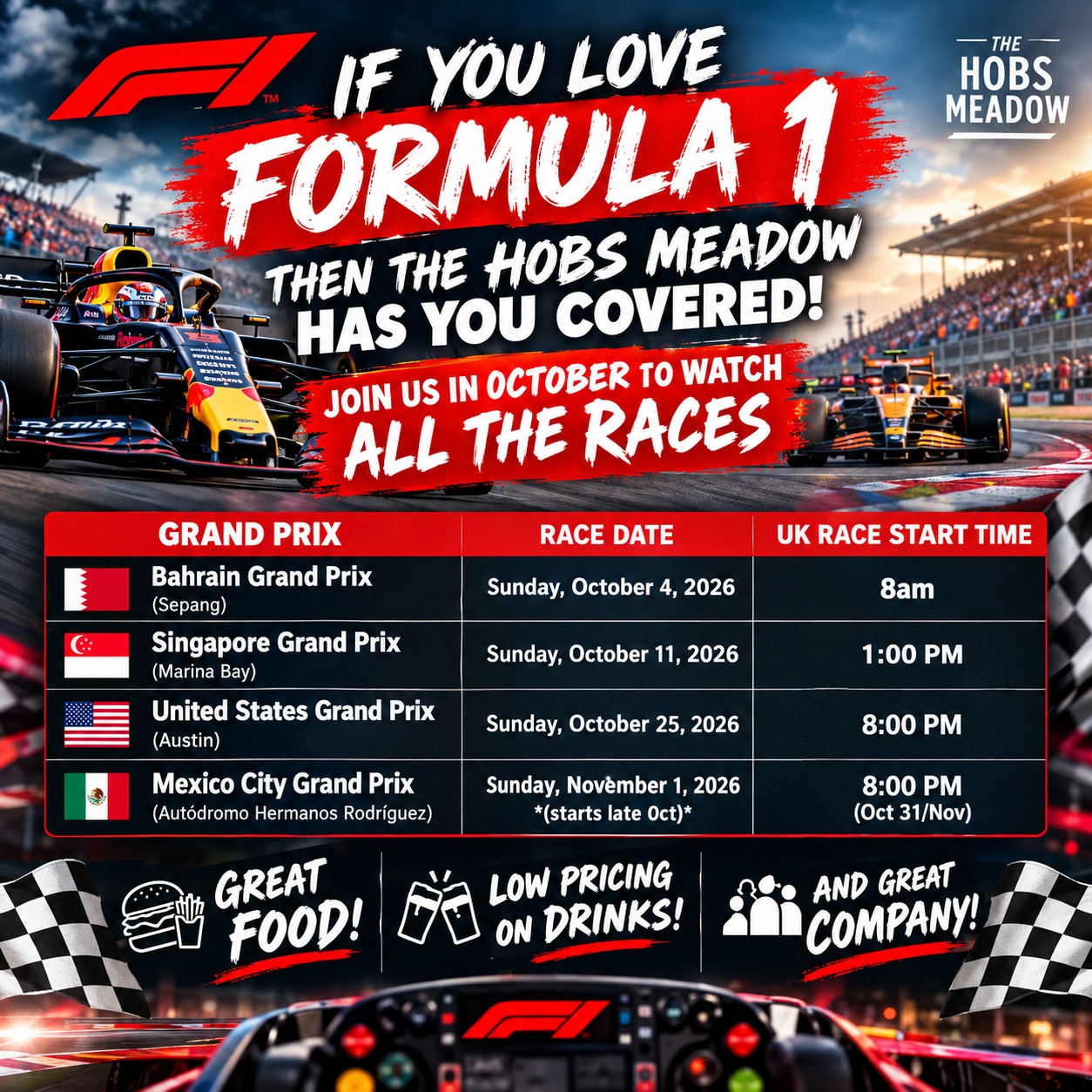 Formula 1 at the Hobs Meadow