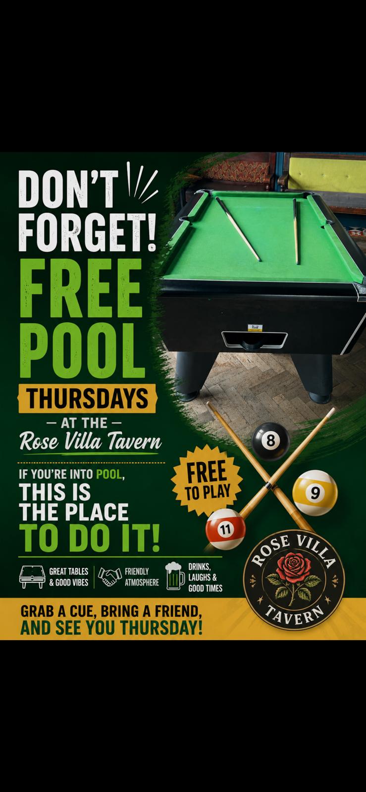Free Pool Thursday!