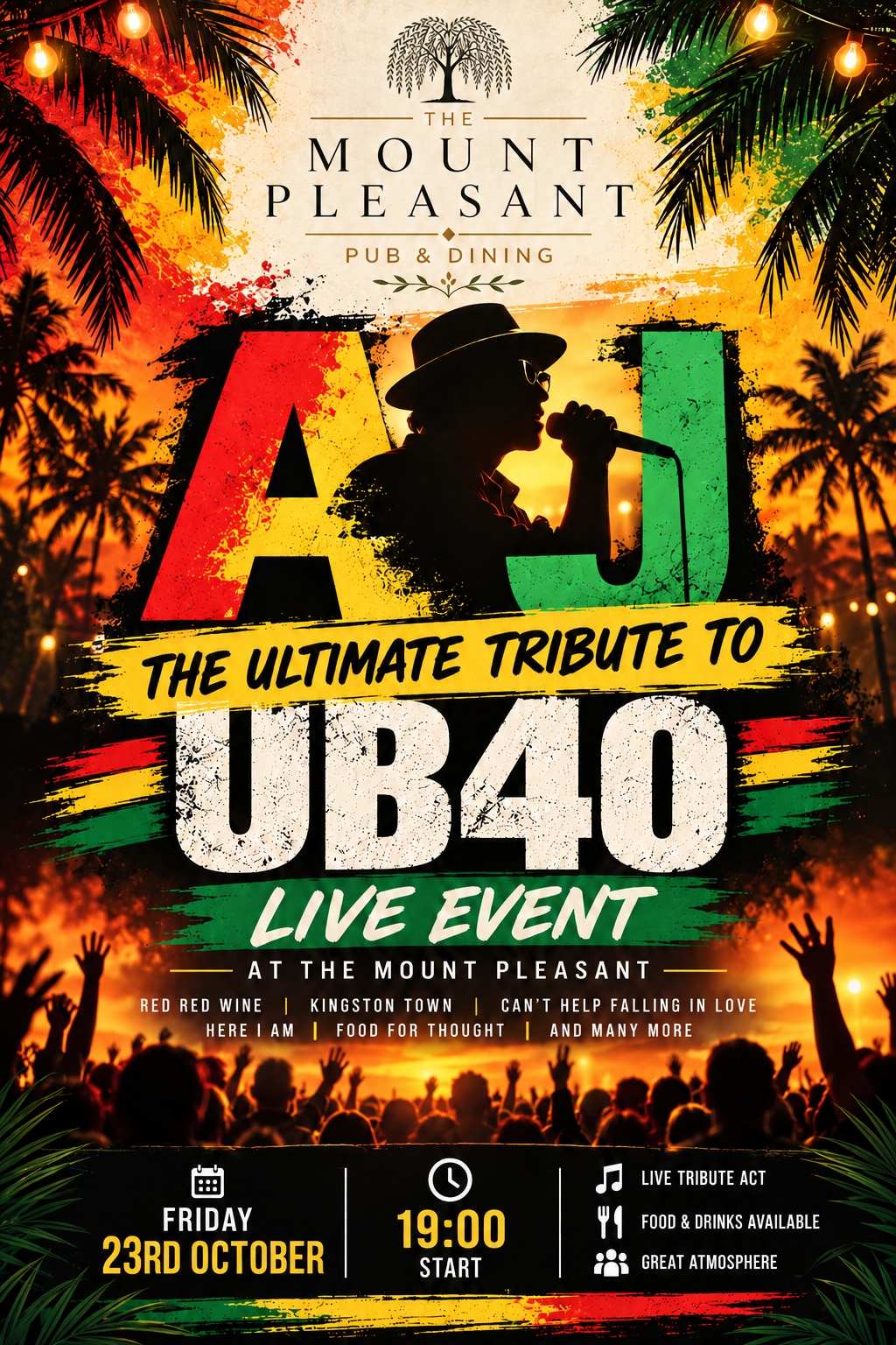 UB40 LIVE TRIBUTE ACT 23RD OCT