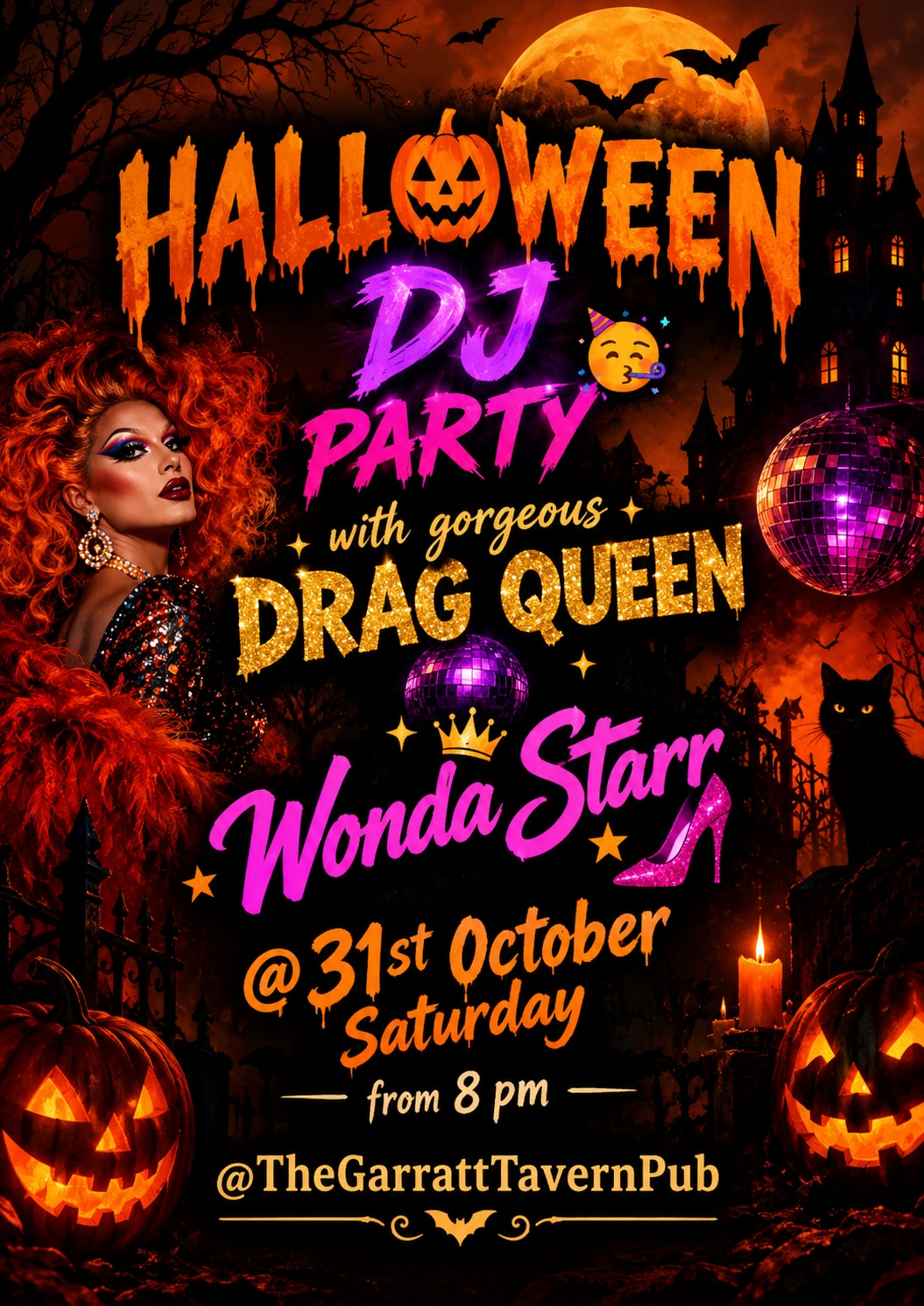 Halloween Drag Queen DJ Party