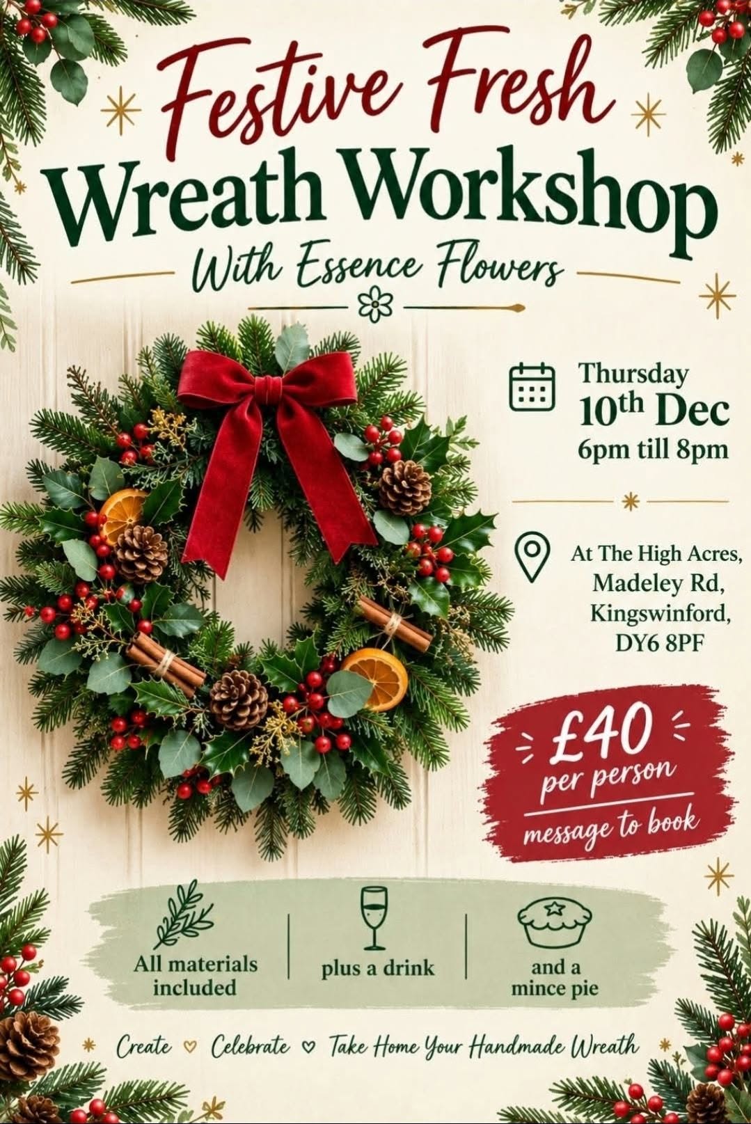 Wreath making workshop